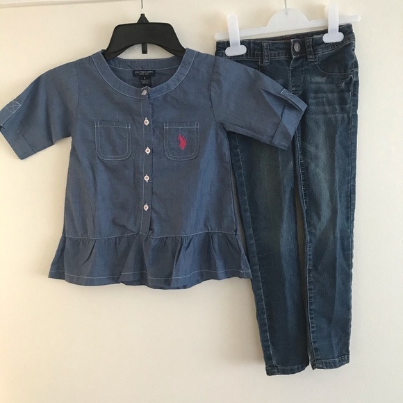 U.S. Polo Assn. Other - Bundle 2 pieces toddler girls clothes Sz 5